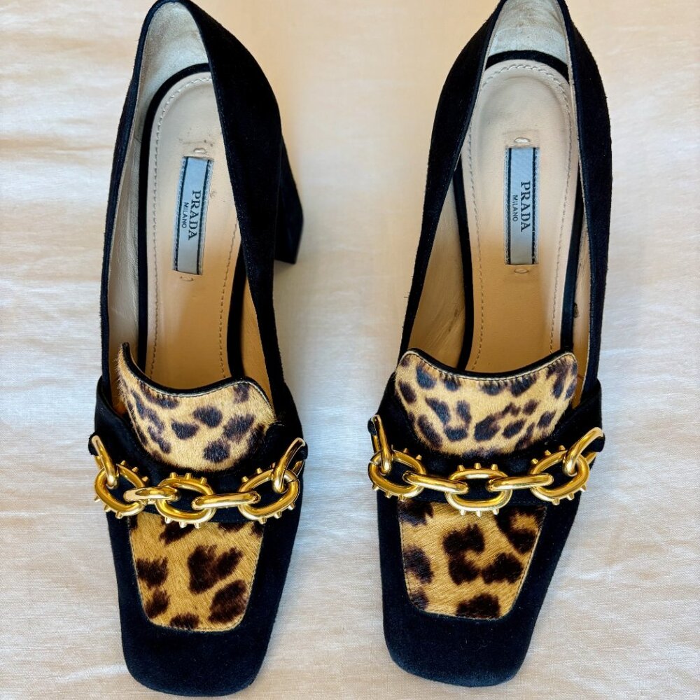 Prada Calzature Donna pumps - animal print with chain